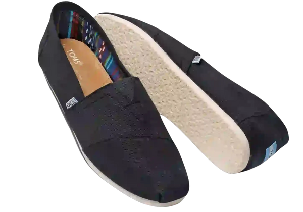 Toms Alpargata Slip-On Shoes for Men in Black