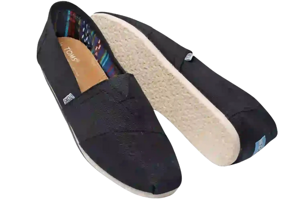 Toms Alpargata Slip-On Shoes in Black