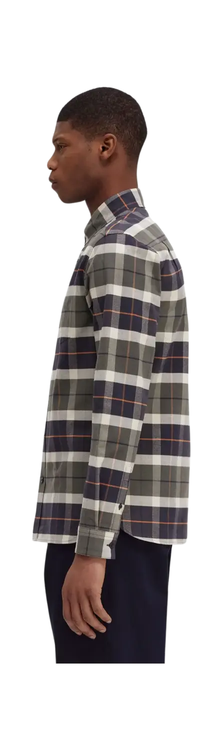 Fred Perry Brushed Tartan Long Sleeve Shirt