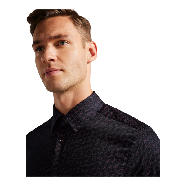 Ted Baker Matlock Moth Geo Print Shirt for Men