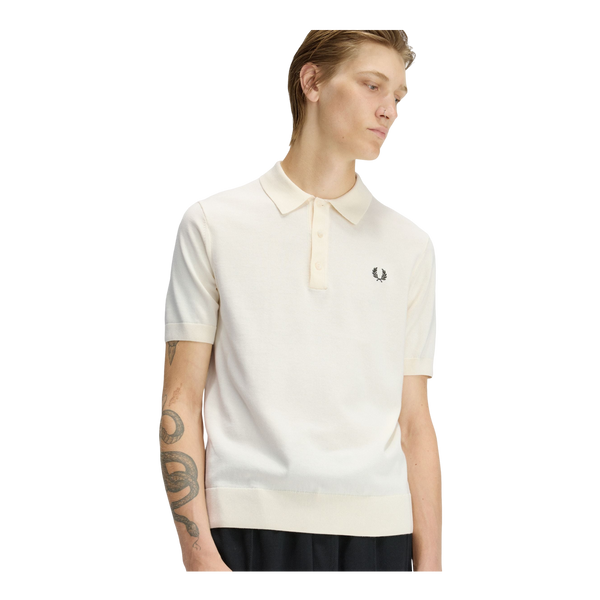 Fred Perry Cotton Knitted Polo Shirt