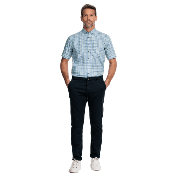 Giordano Short Sleeve Checked Shirt for Men