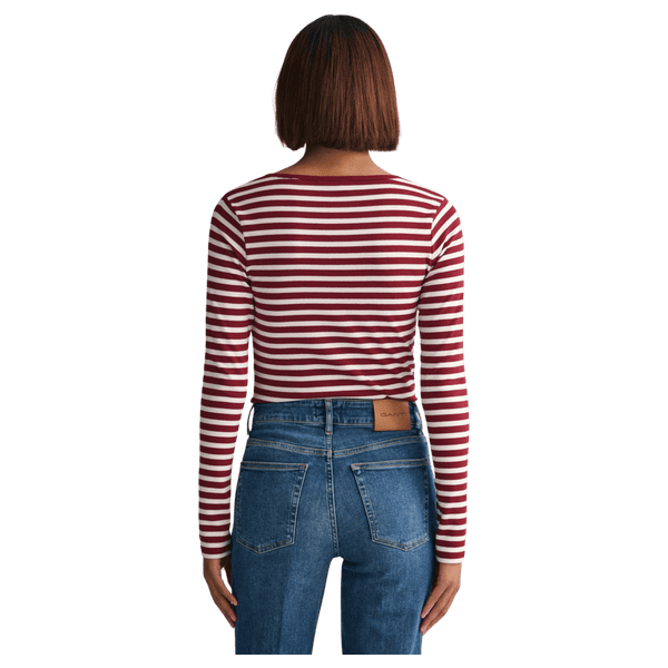 GANT Slim Striped Long Sleeve T-Shirt for Women