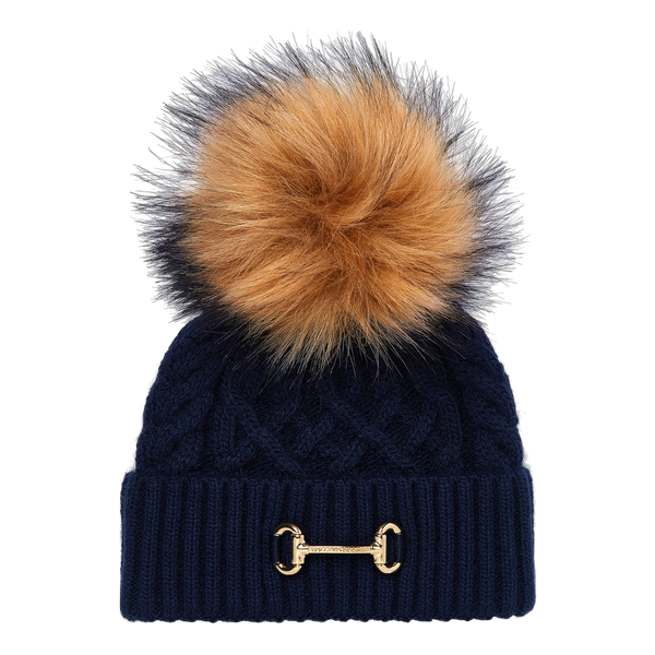 Holland Cooper Horsebit Bobble Hat