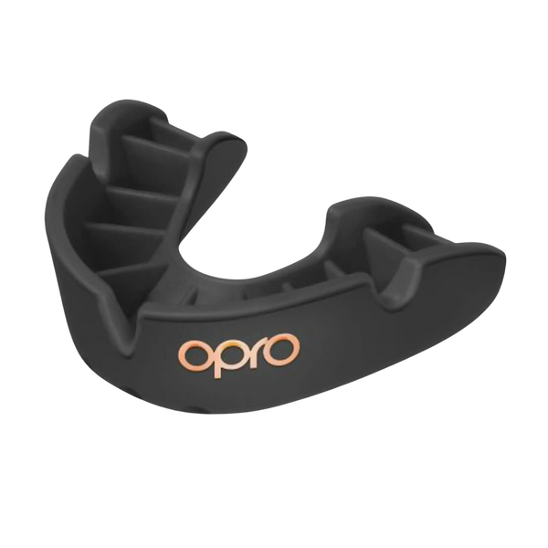 Opro Bronze Mouth Guard for Adults and Juniors in Black