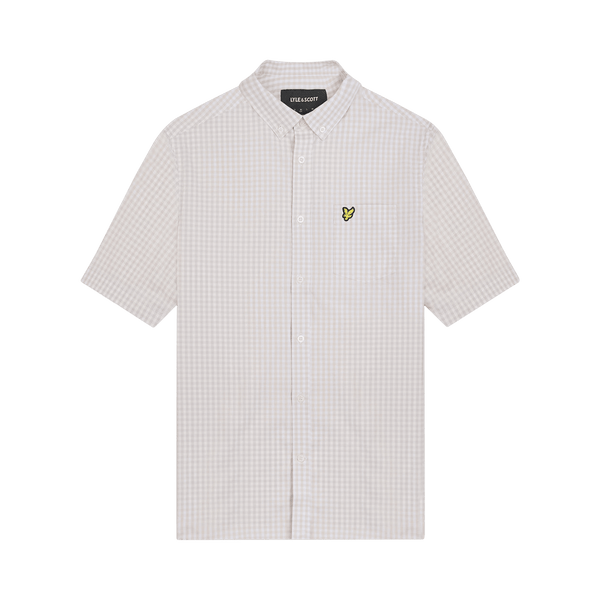 Lyle & Scott Short Sleeve Slim Fit Gingham Shirt