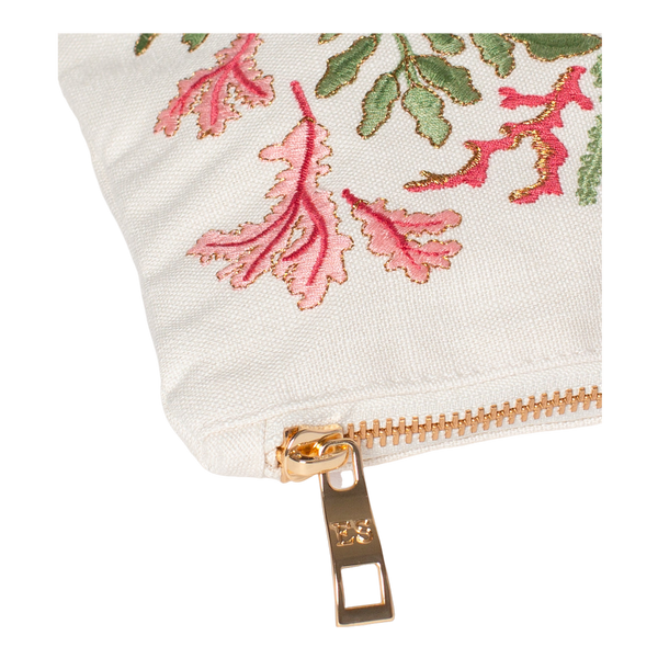 Elizabeth Scarlett Coral Seahorse Cotton Everyday Pouch