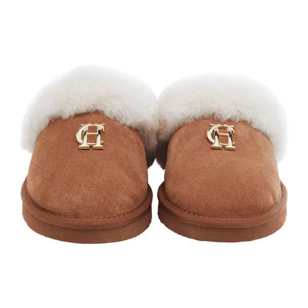 Holland Cooper HC Shearling Slippers
