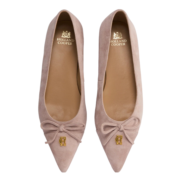 Holland Cooper Pointed Ballet Shoe