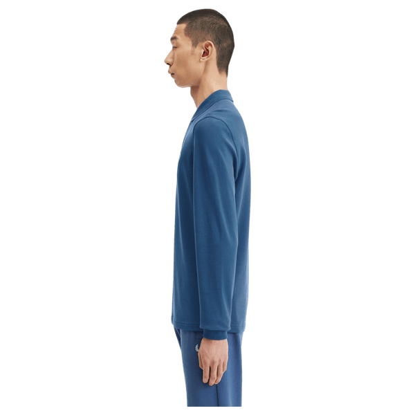 Fred Perry Long Sleeve Plain Polo Shirt