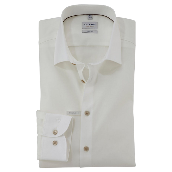 Olymp Body Fit Shirt With Contrast Buttons