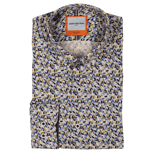 Dario Beltran Curera Geo Print Long Sleeve Shirt