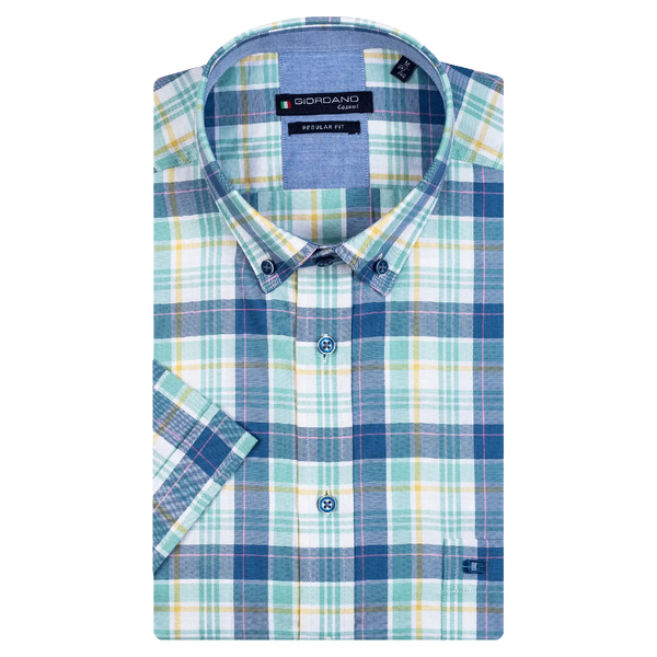 Giordano Multi Check Short Sleeve Shirt for Men
