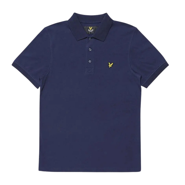 Lyle and Scott Plain Polo Shirt in Navy