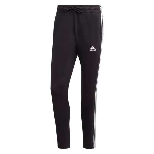 Adidas Essentials Single Jersey Tapered Open Hem 3-Stripes Joggers for Men