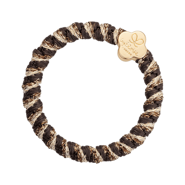 byEloise Gold Quatrefoil Woven Hair Band