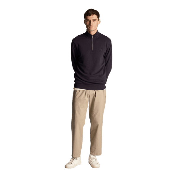 Lyle & Scott Tonal Eagle 1/4 Zip Sweatshirt
