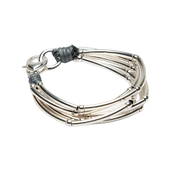Eliza Gracious Tube Beaded Cord Bracelet