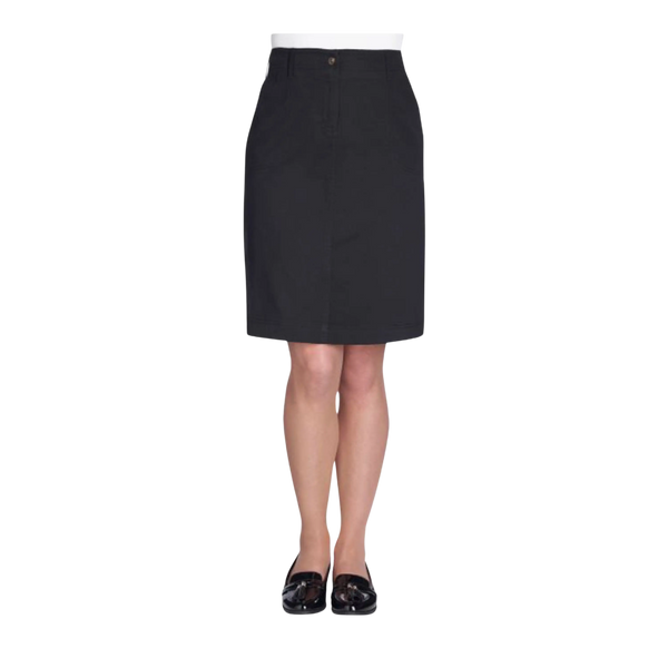 Austin Chino Skirt in Black