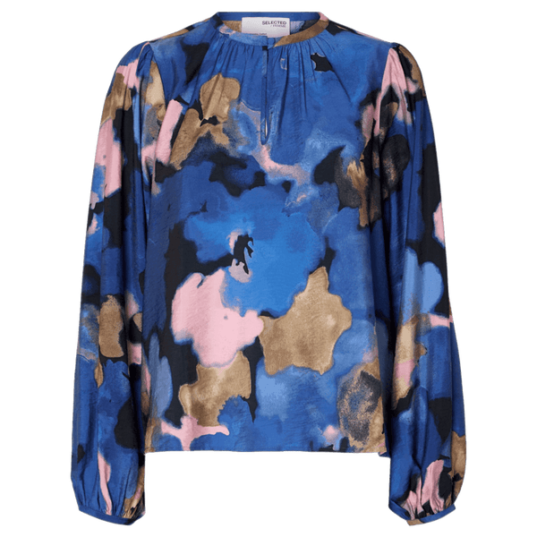 Selected Femme Mariette Print Top