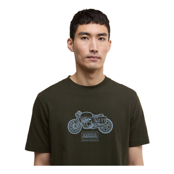 Barbour International Morris Motorbike Graphic T-shirt