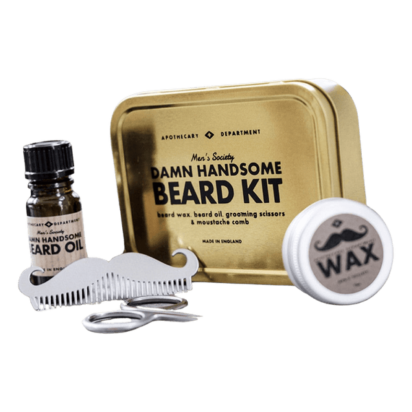 Men's Society 'Damn Handsome' Beard Grooming Kit for Men