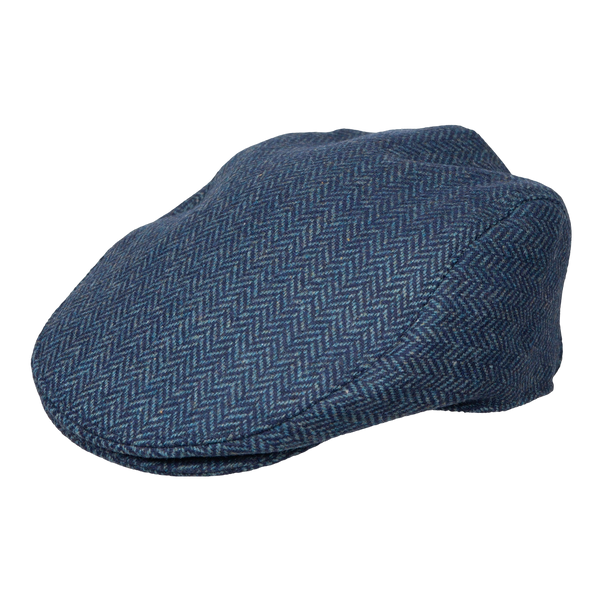 Dents Thirlmore Herringbone Tweed Flat Cap