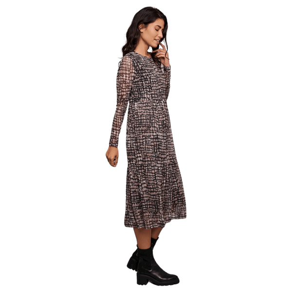 Rino & Pelle Dinn Midi Dress With Gatherings