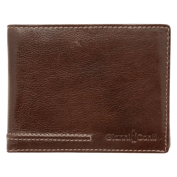 Gianni Conti Mens Leather Wallet in Brown