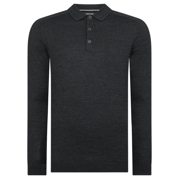 Remus Uomo Long Sleeve Polo Shirt for Men