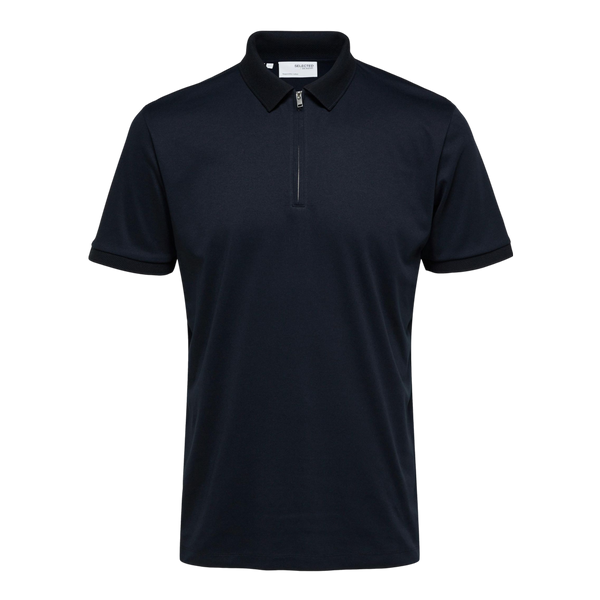 Selected Fave Zip Short Sleeve Polo