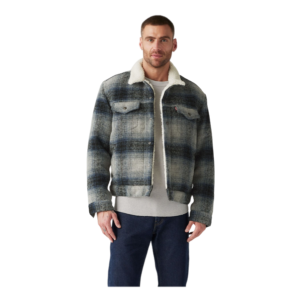 Levi's Plaid Type 3 Sherpa Truck Jacket