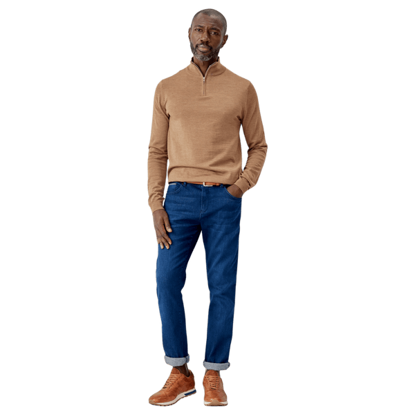 Oliver Sweeney Curragh 1/4 Zip Neck Merino Jumper