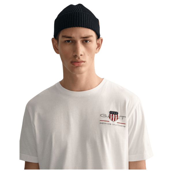 GANT Regular Archive Shield Embroidered Short Sleeve T-Shirt