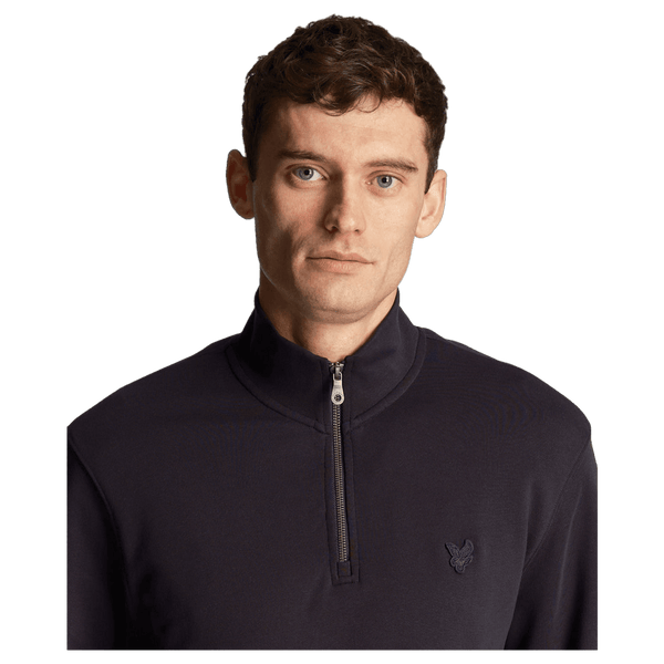 Lyle & Scott Tonal Eagle 1/4 Zip Sweatshirt