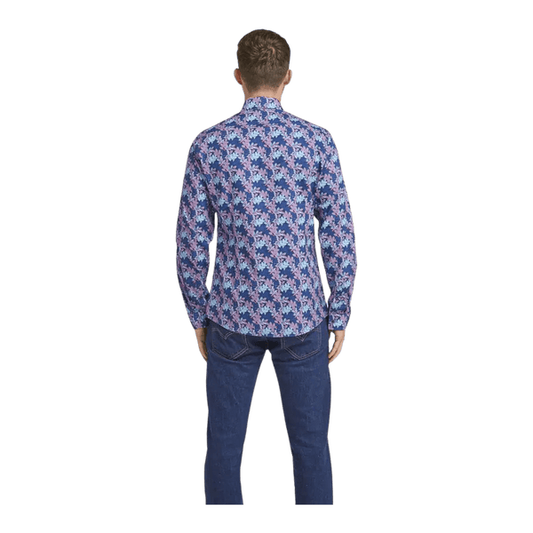 Double Two Floral Long Sleeve Shirt for Men