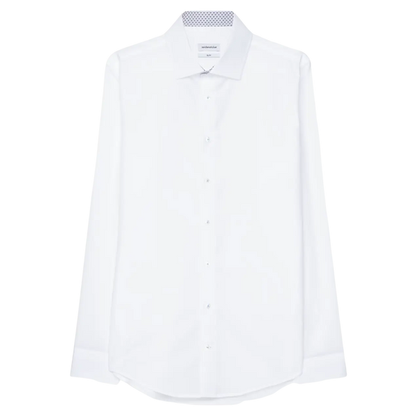 Seidensticker Long Sleeve Slim Fit Shirt With Trim