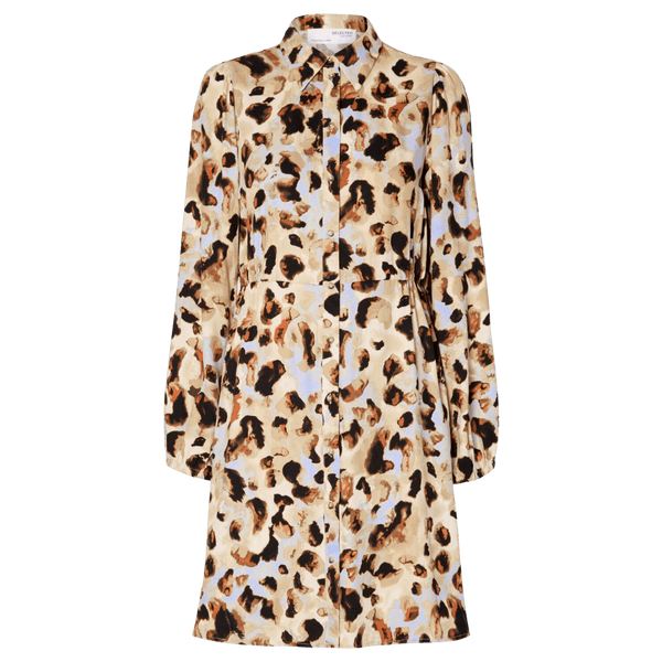 Selected Femme Printed Mini Shirt Dress
