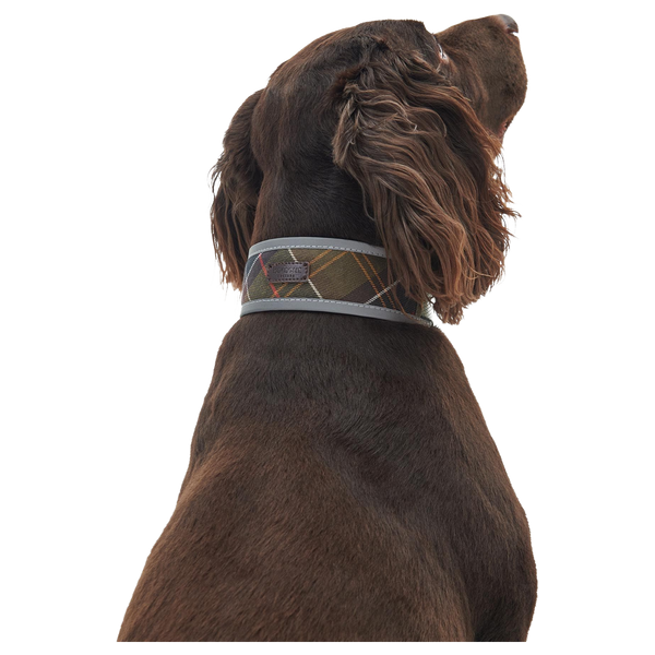 Barbour Reflective Tartan Comfort Dog Collar