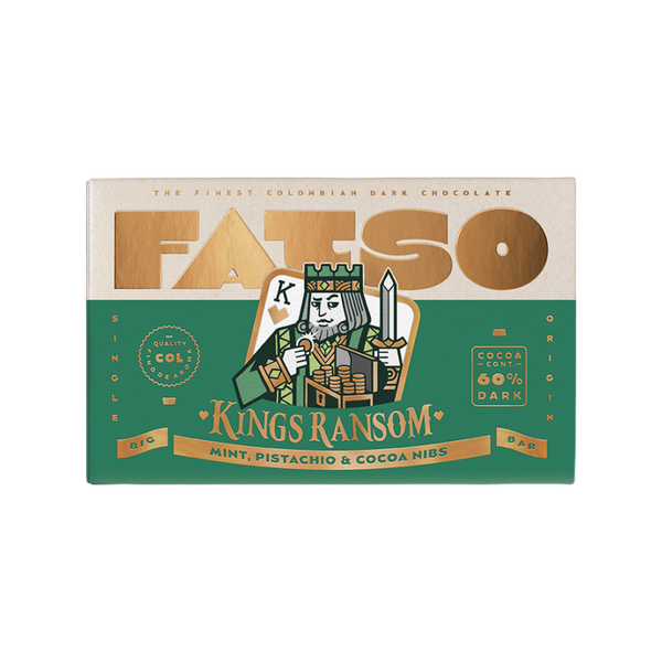 Fatso Chocolate King's Ransom 60% Dark Chocolate Vegan Chunky Bar