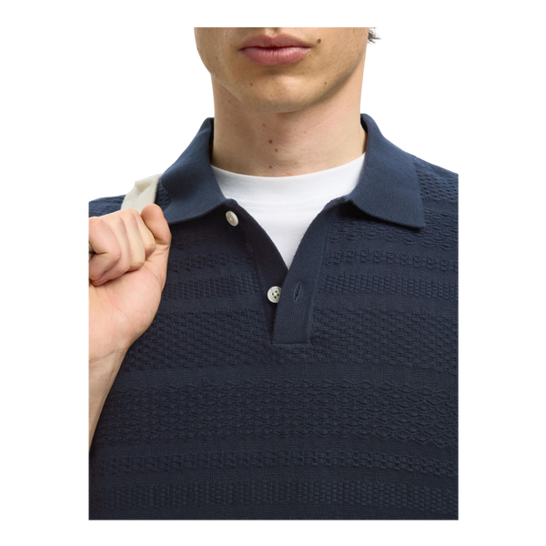 Selected Foam Short Sleeve Relaxed Structure Polo