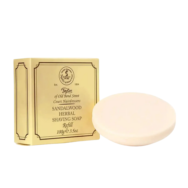 Taylor Of Old Bond Street Mens Sandalwood Shaving Soap Refill 100g