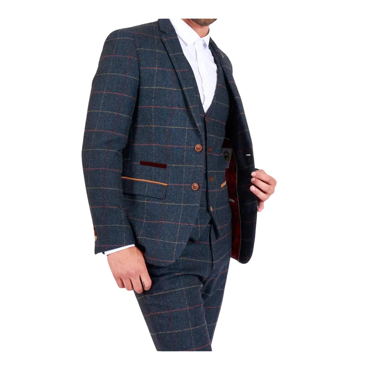 Marc Darcy Eton Tweed Suit Jacket Coes