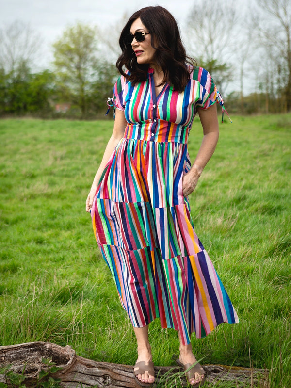 Vilagallo Striped Dress
