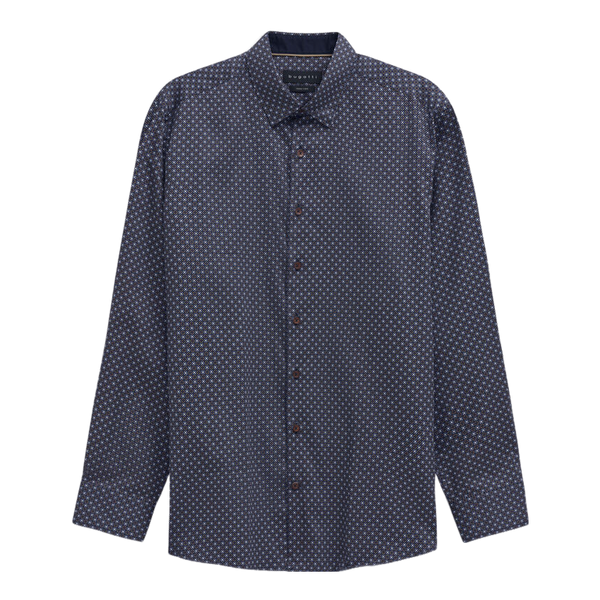 Bugatti Geo Print Long Sleeve Shirt