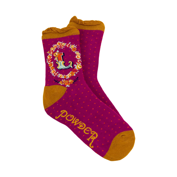 Powder A-Z Ankle Socks for Women