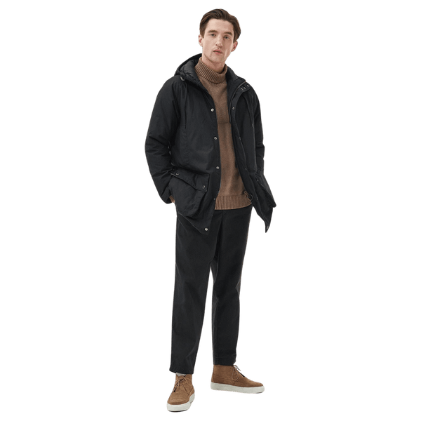 Barbour Hooded Beaufort Wax Jacket for Men