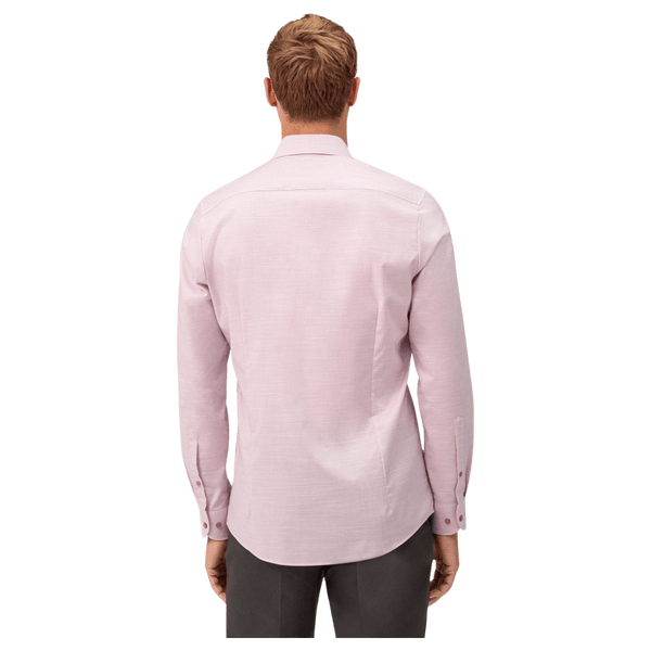 Olymp Linen Look Long Sleeve Formal Shirt