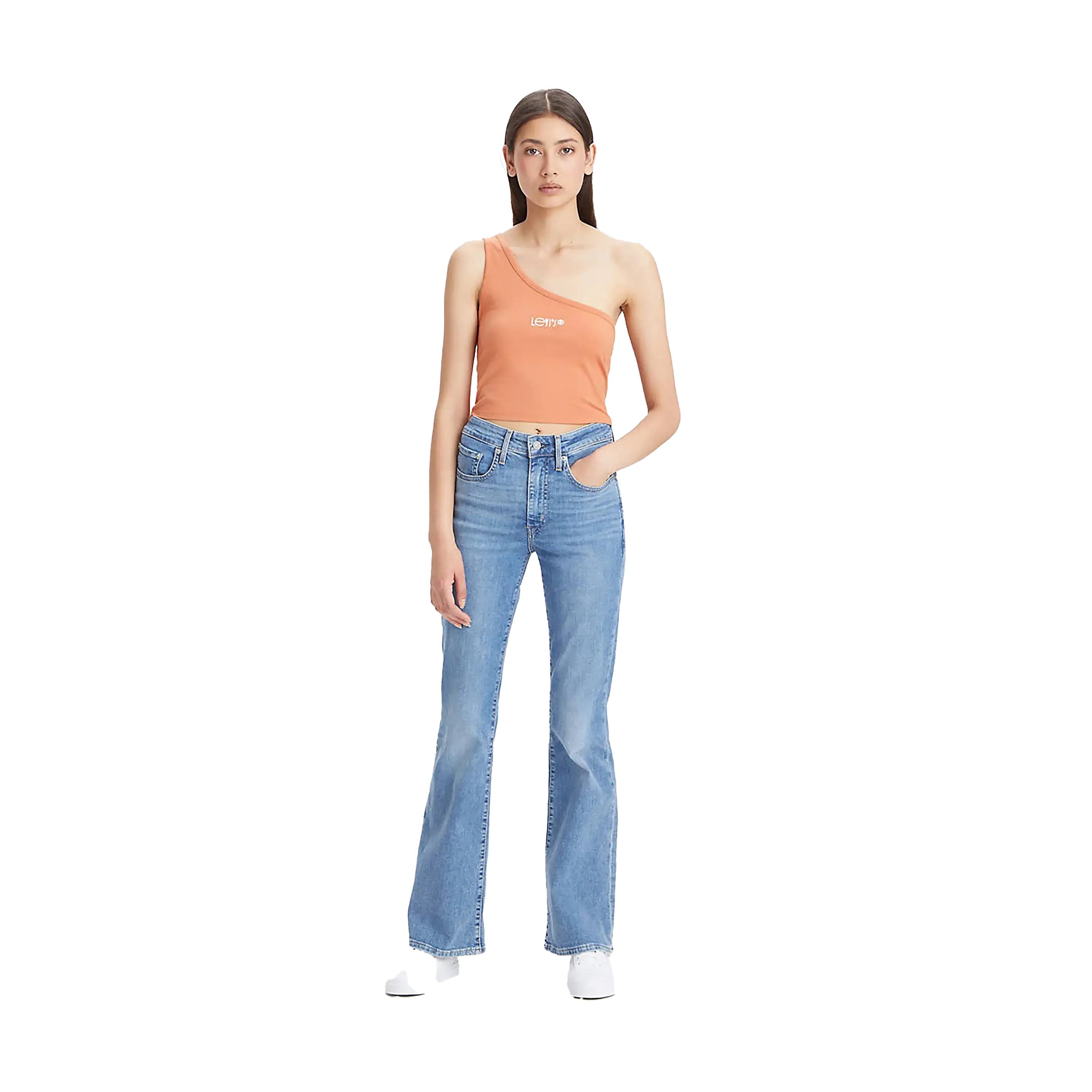 High Rise Flare Jeans for Women