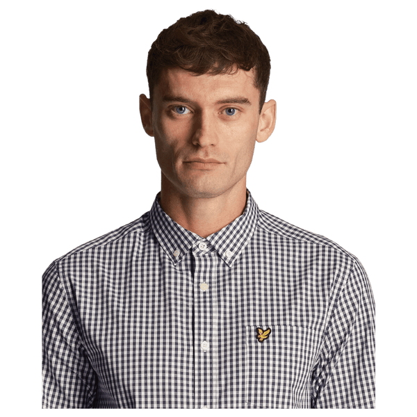 Lyle & Scott Short Sleeve Slim Fit Gingham Shirt